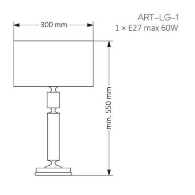Интерьерная настольная лампа Artu ART-LG-1(N)