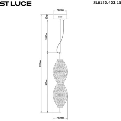 Подвесной светильник Ice SL6130.403.15