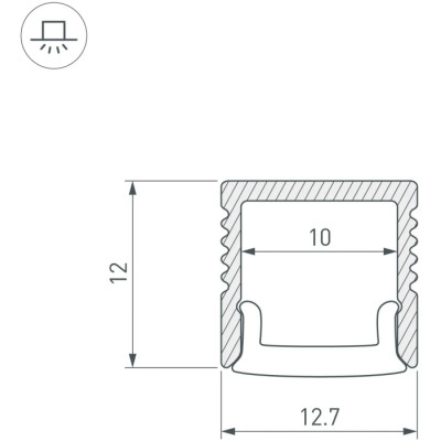 Профиль для светодиодной ленты BENT-SIDE 040326(1)