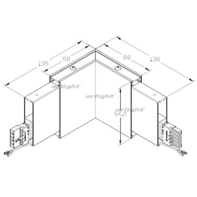 Коннектор LINEAIR FLAT 031539