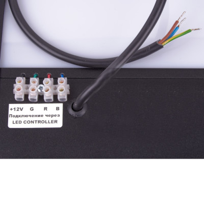 Промышленный подвесной светильник ULO-K16B ULO-K16B 2x22W/4000K/L100 5W/RGB IP44 BLACK